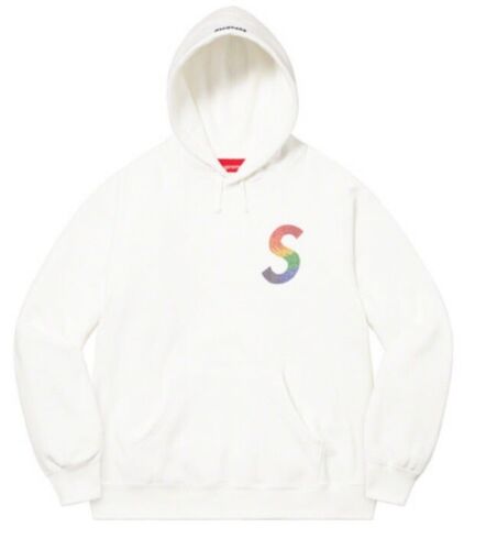 シュプリーム Swarovski S Logo Hooded