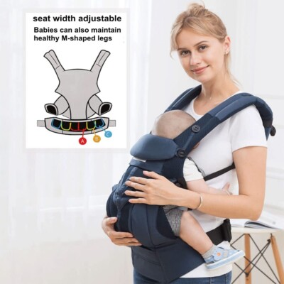 Babytrage, Babytrage Neugeborene, 4 in 1, Baby Hüftsitz verstellbar Ergonomisch