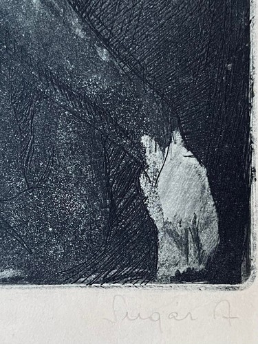 European Modernism Figural Nude Etching by Andor Sugar Circa 1940 - Picture 6 of 8