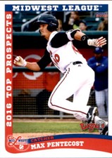 2016 Midwest League Top Prospects Choice 22 Max Pentecost Winder Georgia GA Card