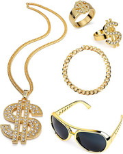 80S 90S Hip Hop Costume Accessories Kit for Men