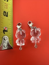 Breloques mascotte transparentes rares rétro Sanrio Hello Kitty 1998