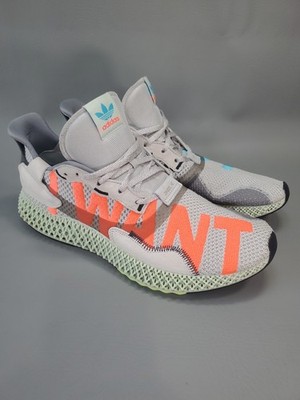 Adidas~ZX 4000 4D Torsion~'I Want, I Can' EF9624 Shoes Trainer Size: 12.5