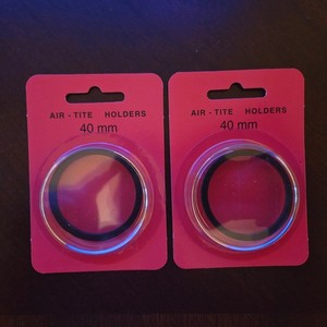 Genuine Air Tite Black Ring Type Coin Holders