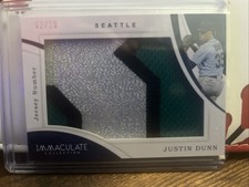 2020 Panini Immaculate Collection - Jumbo Relics Justin Dunn #J-JU /10