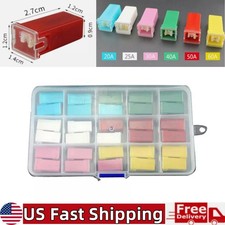 30Pcs Car Fuses Automotive Fuses Assortment Tall/Standard Fuses for RV SUV Car