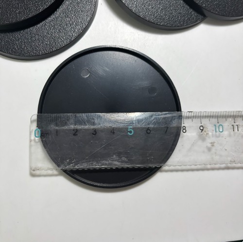 Black Round Plastic Model Bases for Miniature Models Table Games Dia 25mm-100mm - Picture 4 of 16