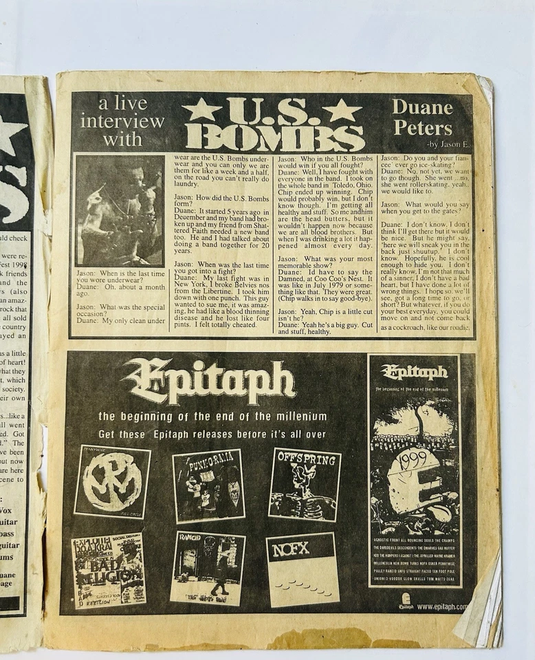 Punk Rock Magazine YZK vintage Volcom Stone, Us Bombs, Smash, Generation XXX Foto 3 de 4