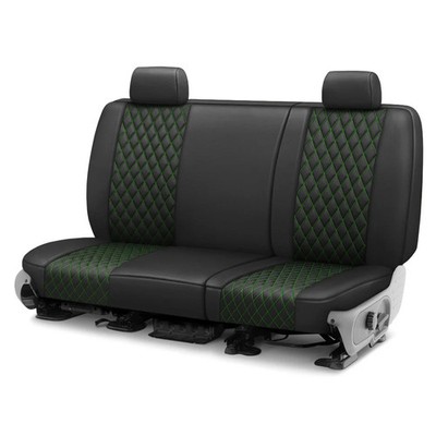 For Toyota Land Cruiser 94-97 Seat Cover Faux Leather Diamond Shield Quilted 3rd