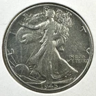 1945-S 50C Walking Liberty Half Dollar, Cleaned  (88823)