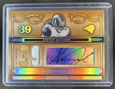 2006 National Treasures Steven Jackson Signature Jersey Numbers Prime Auto #/39