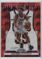2020-21 Panini Contenders Optic Uniformity Red Cracked Ice Prizm Isaac Okoro 4f5