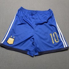 Adidas Argentina Football Shorts 2013 Kit Messi 10 Youth Medium