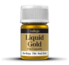 (165,43 EUR/l) Vallejo 70794 Rotgold, Auf Alkoholbasis, Metallic, 35 ml