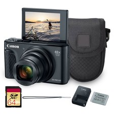 Canon PowerShot SX740 HS Digital Camera Black Bundle