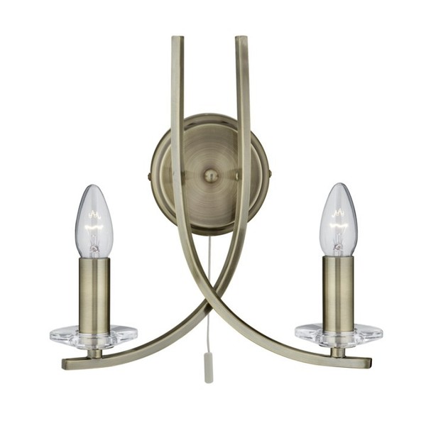 Applique Moderna 2 Luci Con Interruttore A Levetta Scuro Lampada Da Parete Soffitto Interno Lampada-image