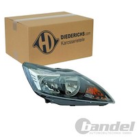 Diederichs Halogen Scheinwerfer Schwarz Kurvenlicht Links Passend FüR Ford Focus