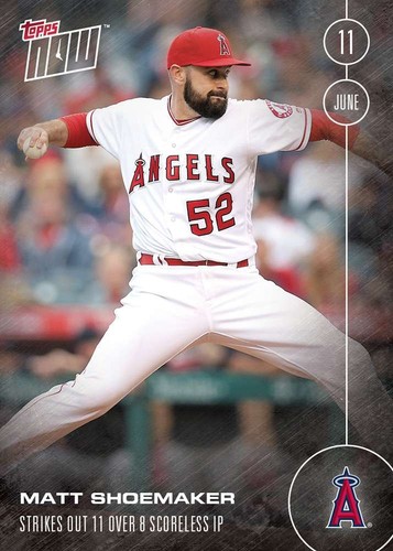 2016 Topps Now 144 Matt Shoemaker