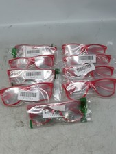 Elite Wear Red Nerd Glasses Costume Accessory - 9 Pairs
