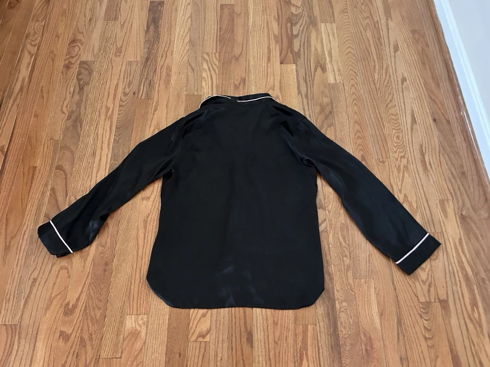 Conjunto de pijama Gillian & O’Malley negro rosa para mujer talla mediana Top pantalones regalo Foto 3 de 4