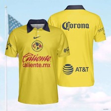 LIGAMMX Club America Personalized 2024-2025 New Home Kits Polo Printed Shirt