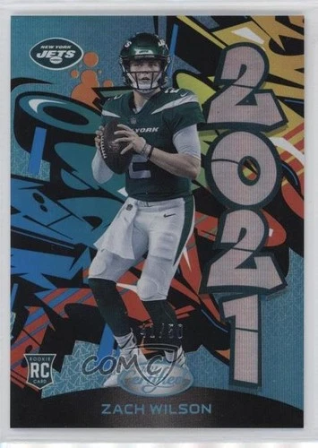 2021 Certified 2021 Mirror Teal /50 Zach Wilson #2021-17 Rookie RC