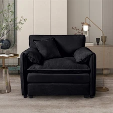 Oversized Sofa Chair Upholstered Armchair Modular Sectional Couch with Pillow
