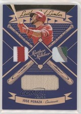 2019 Panini Leather & Lumber and Triple Relics Gold 2/99 Jose Peraza #LLT-JP 6wn