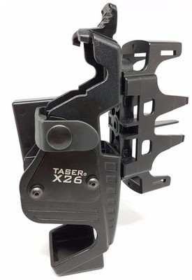 Taser X26 Exoskelett Holster mit Doppelpatronenadapter für Dienstgürtel