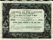 Saigon Mytho Bahn 1921 Vietnam Chemins de fer Garantis Parigi Budda coperta 500