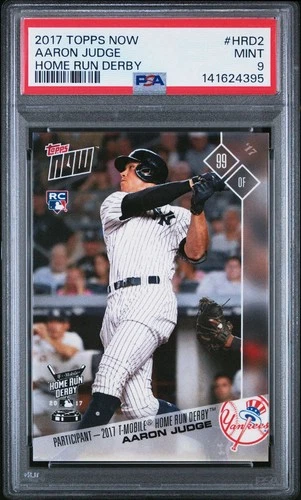 AARON JUDGE 2017 TOPPS NOW HOME RUN DERBY HRD2 📈 PSA 9 MINT 🔥 ROOKIE RC  /4039