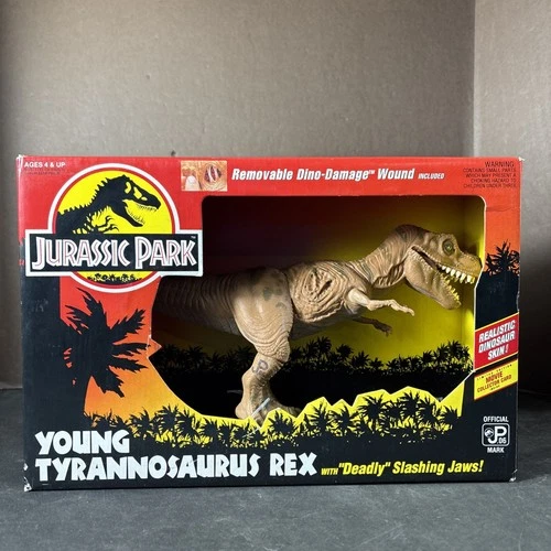 YOUNG TYRANNOSAURUS REX OFFICIAL JP .06 JURASSIC PARK VINTAGE KENNER OPEN BOX - product listing photo