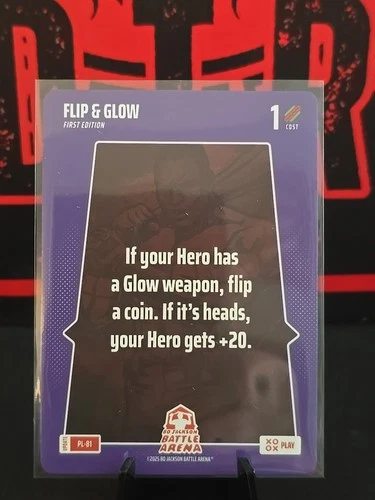 2025 Bo Jackson Battle Arena Alpha Update Play Card - #PL-81 FLIP & GLOW