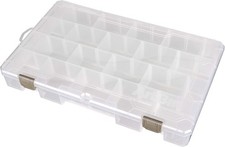 ArtBin Large Solutions Box Clear Art & Craft Organizer With 18 Dividers Lockable