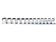 Snap On 313twmya 13 Piece 12 Drive 6 Point Metric Shallow Chrome Socket Set