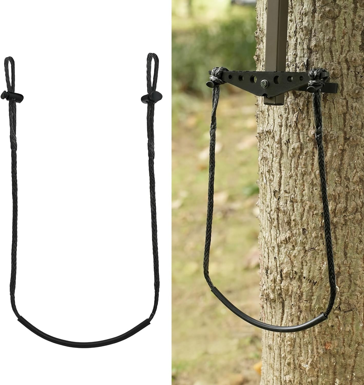 Climbing Stick Aider for Hunting, Daisy Chain Single Step Aider, Hand-Braided