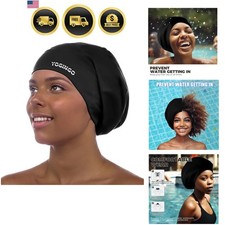 Extra Large Swim Cap - Swim Cap for Long Hair, Dreadlocks, Weaves, Hair Exten...