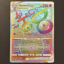 The Pokémon Company Unown VSTAR 199/195 Silver Tempest Secret Rare Rainbow on eBay