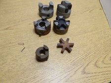 2 Shaft Collect Coupling Connectors   1" New  .865" Used 