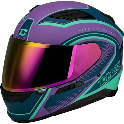 GMax FF-98 Aftershock Helmet - Purple/Blue Matte - XL F19841017-ECE