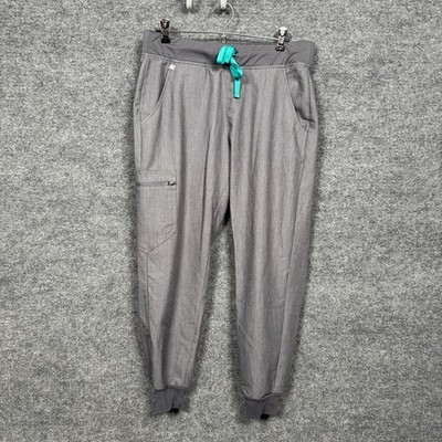 Figs Petite Medium Scrub Pants Jogger Gray Bottoms Technical Collection PO:1808