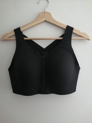 Lululemon Enlite Front Zip Sports Bra High Support Running Black Size 36D