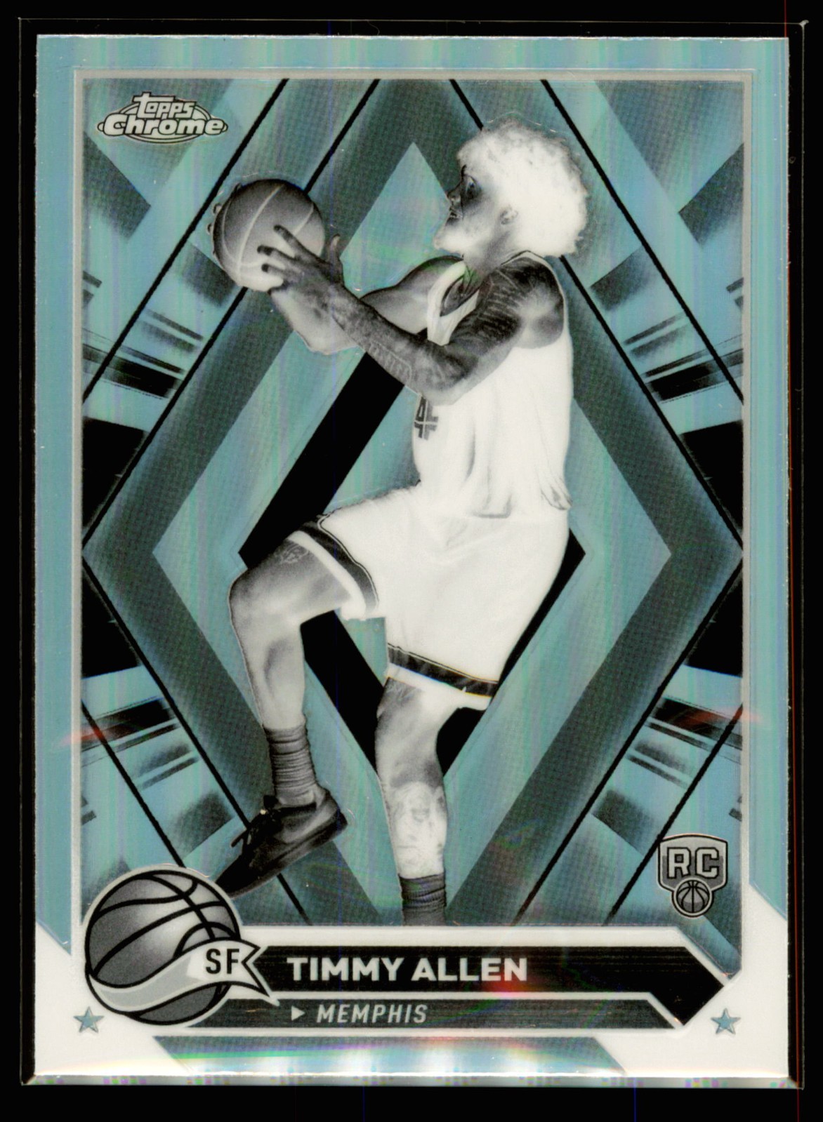 2023-24 Topps Chrome Timmy Allen Negative Refractor RC #138