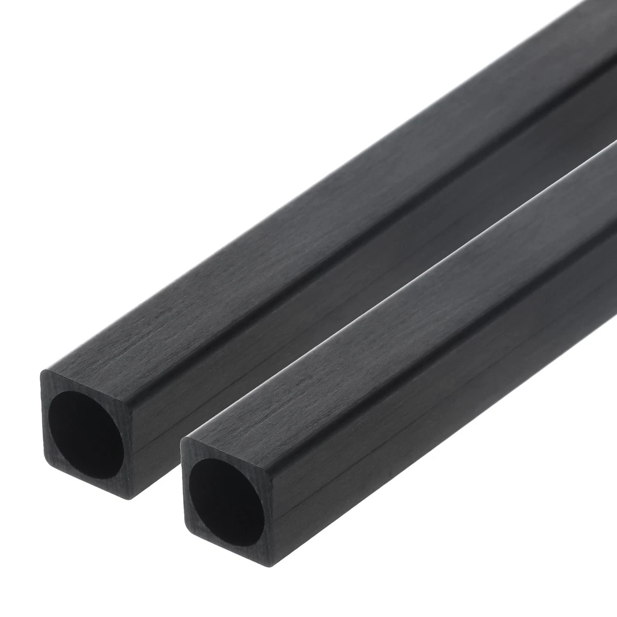 2 Tubes Ronde En Fibre De Carbone 18x20x330mm - Surface Brillante 3K - Marque Uxcell