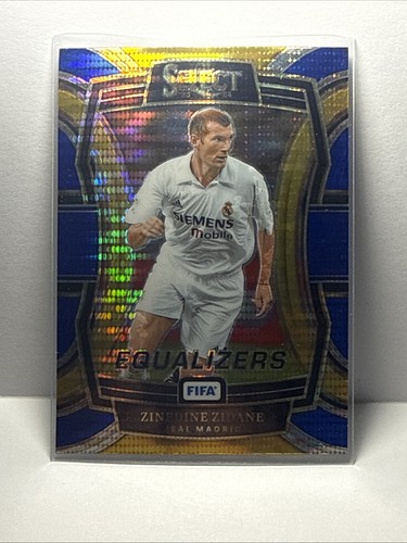 Zinedine Zidane [Blue Pulsar] #25 2023 Panini Select FIFA Equalizers card