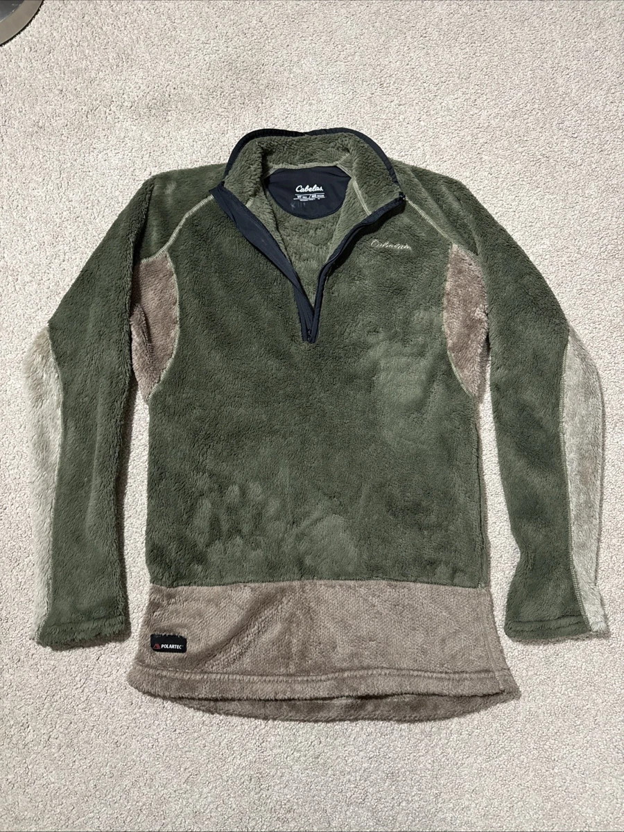 Chemise Cabela's ECWCS Homme Taille L - Polartec Poids Moyen, Vert, Thermique
