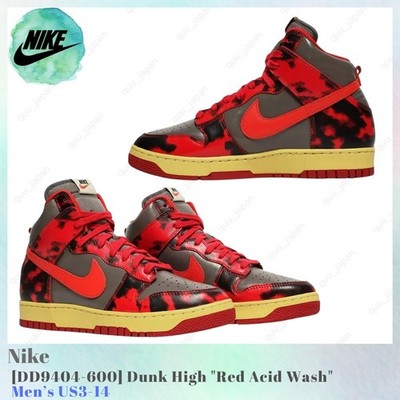 靴 Nike Dunk High \"Red Acid Wash Nike Dunk High 1985 Red Acid Wash | eBay
