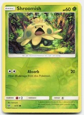 Shining Legends Shroomish 4/73 NM Pokemon Reverse Holo Common Tcg Card