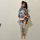 1993 Vintage Paint N Dazzle Barbie Doll Redhead Original Outfit No Shoes