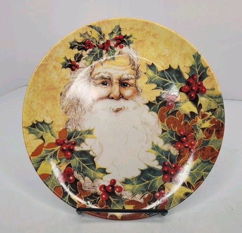 Set di quattro piatti da dessert rotondi 8" natalizi vintage con scatola - Foto 2 di 24